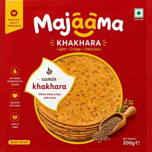 Majaama Jira Khakhara – Roasted Cumin (200g)