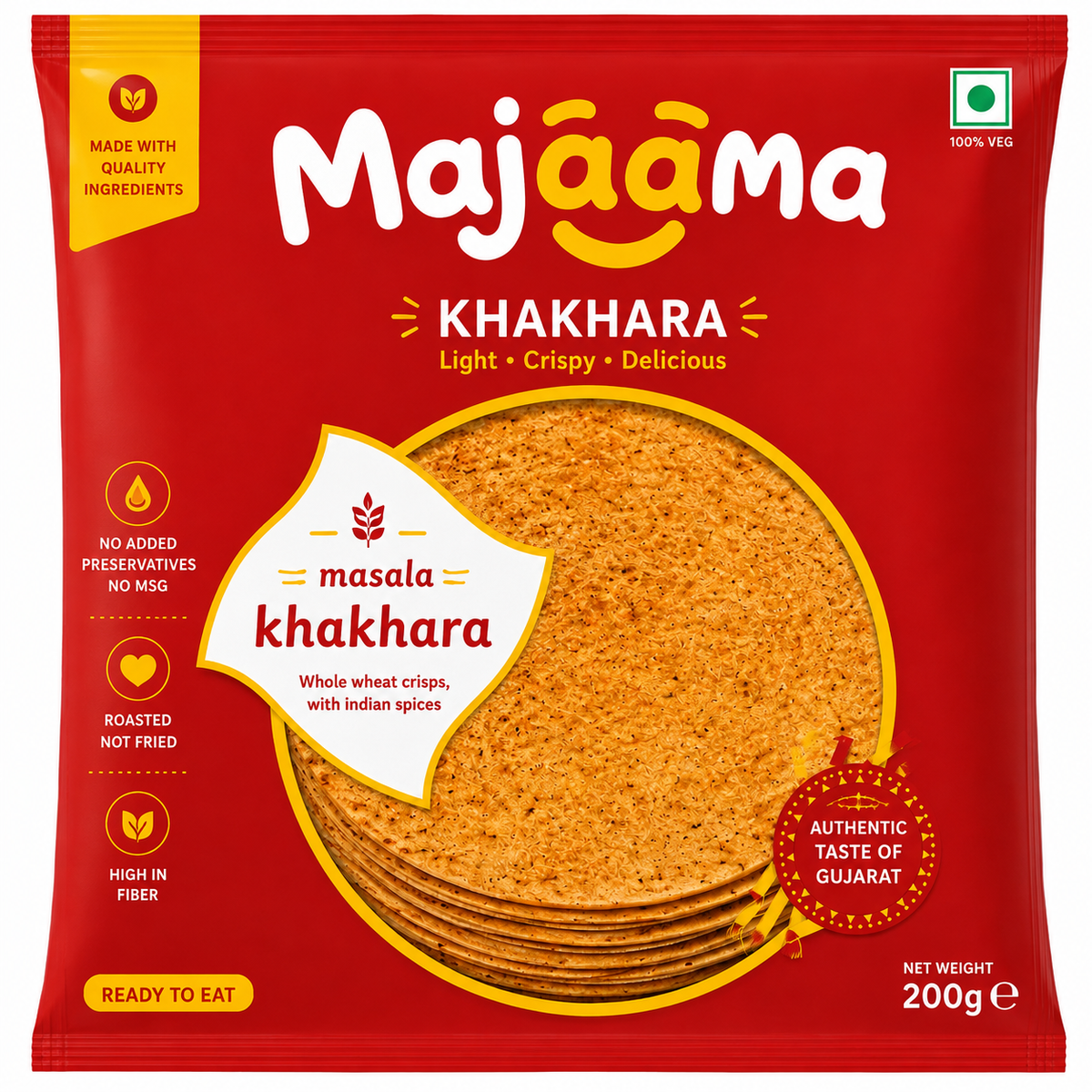 Majaama Masala Khakhara – Spiced (200g)